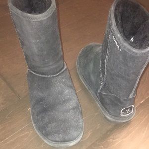 Black bear paw winter boots.